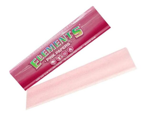 Elements Pink Rolling Papers 1-1/4