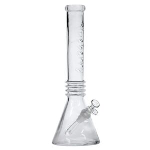 Blueberry Quadruple Ring 16" Beaker Bong - Clear