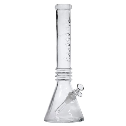 Blueberry Quadruple Ring 16" Beaker Bong - Clear
